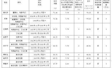 2018年度廣西柳工集團有限公司企業負責人薪酬信息披露