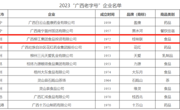 柳工集團“桂味聯”品牌入選“廣西老字號”